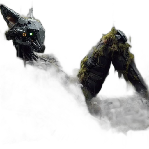 creature, dragon, animal, mask, concept art, fantasy art, 3d render, watercolor transparent PNG cut-out