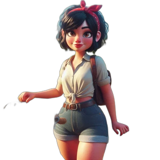 staff, dress, jacket, weapon, concept art, 3d render, fantasy art, cartoon transparent PNG cut-out