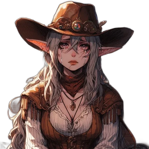 hat, staff, face, crown, fantasy art, concept art, anime, pixel art transparent PNG cut-out