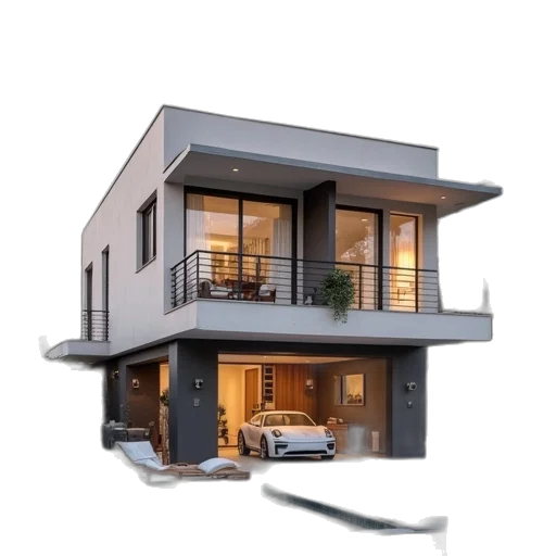 building, furniture, 3d render, photorealistic transparent PNG cut-out