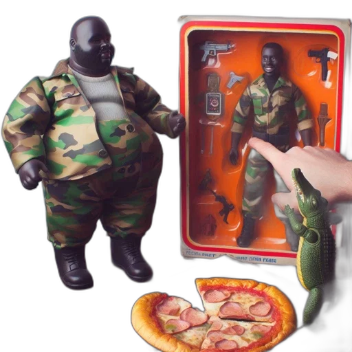 food, robot, weapon, jacket, concept art, 3d render, vaporwave, outer space transparent PNG cut-out