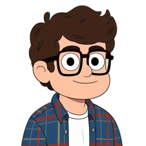 face, jacket, hair, creature, cartoon, concept art, comic book art, pixel art transparent PNG cut-out