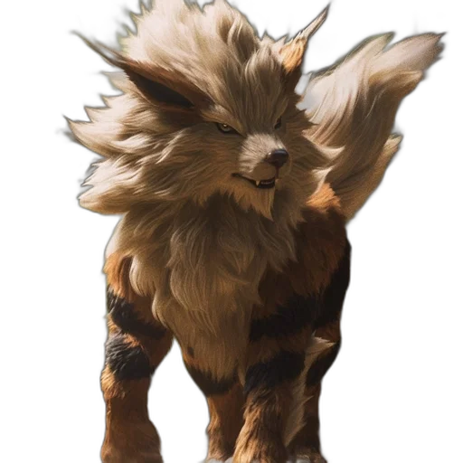 animal, creature, hair, dragon, concept art, fantasy art, 3d render, photorealistic transparent PNG cut-out