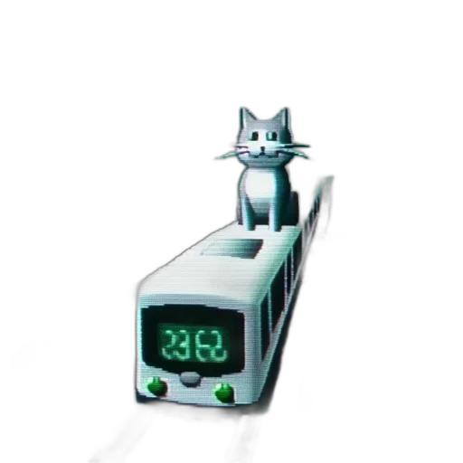 robot, staff, animal, weapon, 3d render, concept art, photorealistic, vaporwave transparent PNG cut-out