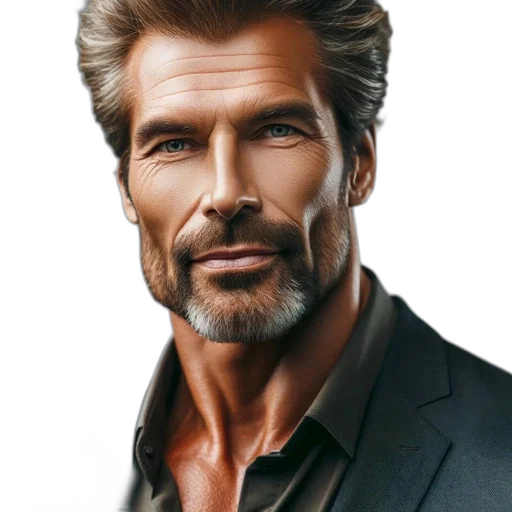 face, hair, photorealistic, 3d render, cartoon, comic book art, close-up, portrait transparent PNG cut-out