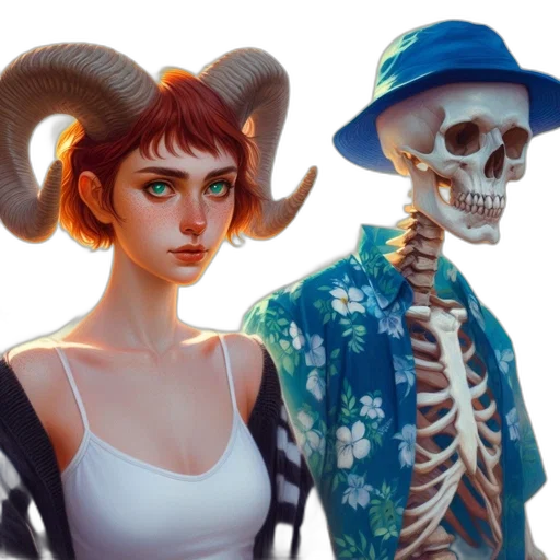 hat, concept art, fantasy art, photorealistic, comic book art, neon lights, fire, blue transparent PNG cut-out