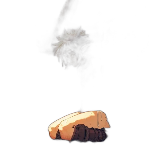food, weapon, hair, jacket, concept art, watercolor, photorealistic, anime transparent PNG cut-out