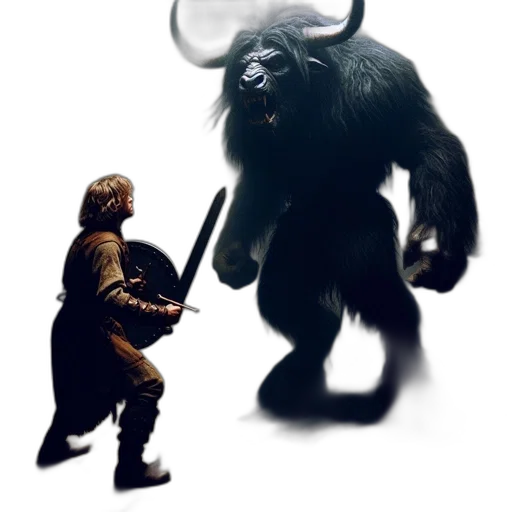 animal, concept art, fantasy art, 3d render, young, man, medieval, attire transparent PNG cut-out