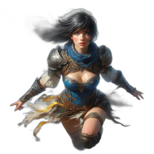 sword, fantasy art, concept art, comic book art transparent PNG cut-out