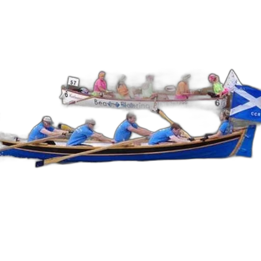 shoes, weapon, concept art, group, people, rowing, blue, boat transparent PNG cut-out