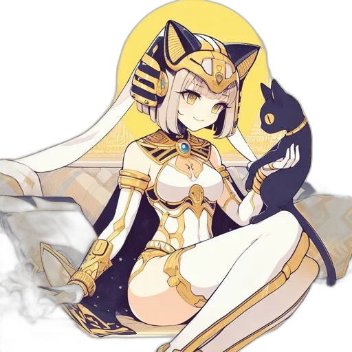 dragon, staff, mask, dress, anime, fantasy art, concept art, pixel art transparent PNG cut-out