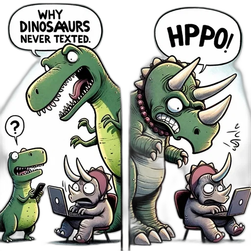 concept art, two-panel, comic, strip, green, dinosaur, questions, why transparent PNG cut-out