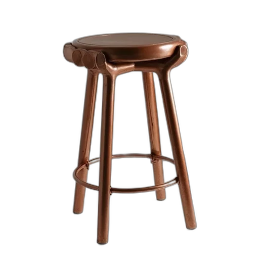 furniture, earth tones, copper, stool transparent PNG cut-out