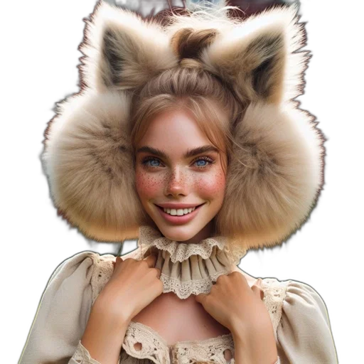 hat, mask, jacket, face, fantasy art, photorealistic, concept art, oil painting transparent PNG cut-out