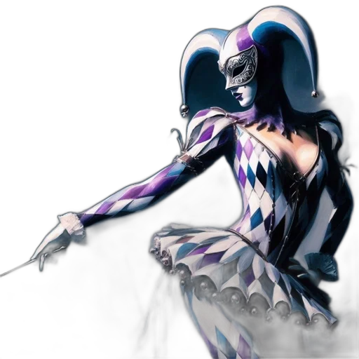 robot, mask, dress, concept art, comic book art, fantasy art, anime, dark transparent PNG cut-out