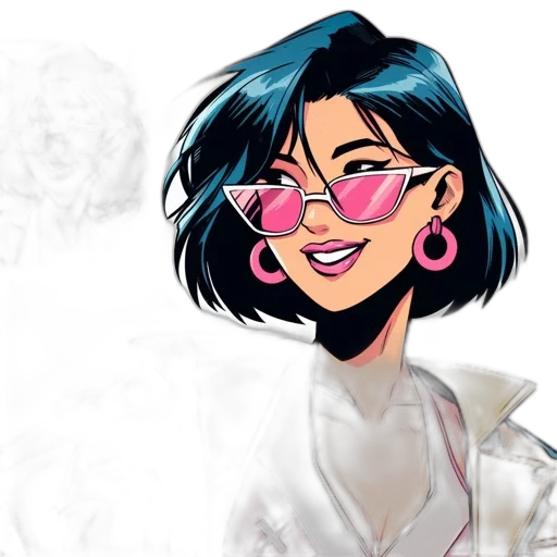 concept art, cartoon, comic book art, watercolor, neon lights, pastel, neon, blue transparent PNG cut-out