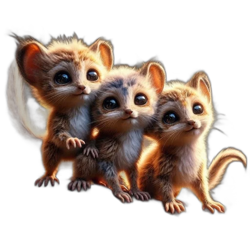 animal, concept art, oil painting, photorealistic, 3d render, three, anthropomorphic, rodent transparent PNG cut-out