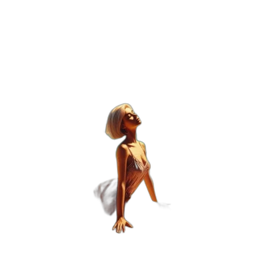creature, dress, animal, robot, 3d render, concept art, cartoon, vaporwave transparent PNG cut-out