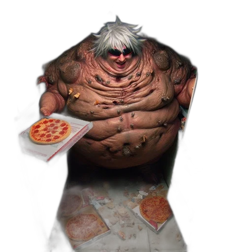 food, creature, animal, jacket, concept art, comic book art, 3d render, fantasy art transparent PNG cut-out