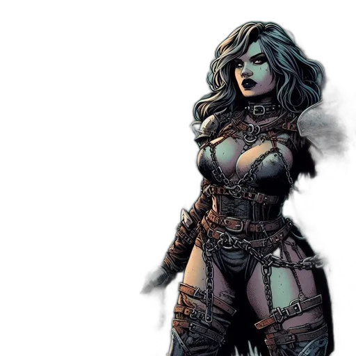 comic book art, fantasy art, concept art, watercolor, dark, earth tones, blue, nighttime transparent PNG cut-out
