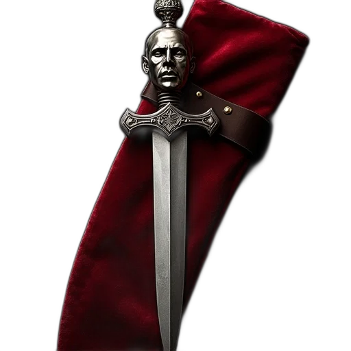 sword, staff, crown, weapon, 3d render, fantasy art, concept art, photorealistic transparent PNG cut-out