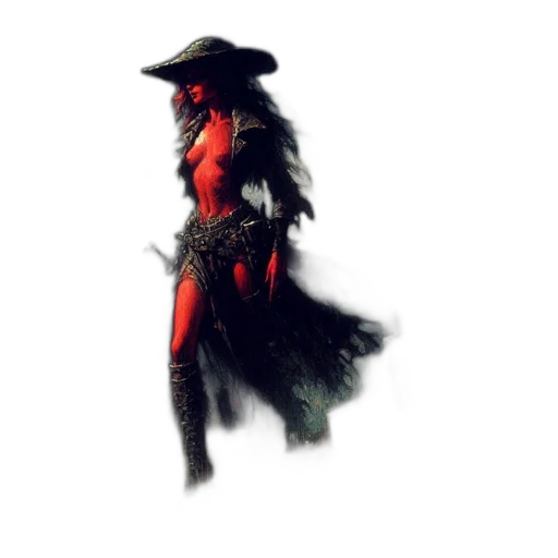 dress, hat, mask, dragon, concept art, fantasy art, pixel art, comic book art transparent PNG cut-out