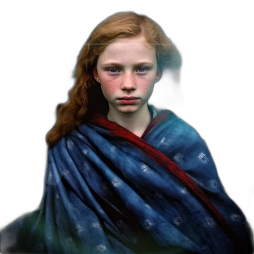 face, dress, staff, creature, fantasy art, photorealistic, concept art, oil painting transparent PNG cut-out