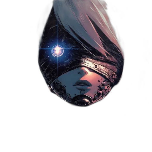 crown, mask, hat, face, concept art, fantasy art, comic book art, watercolor transparent PNG cut-out
