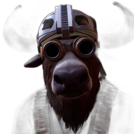 mask, animal, face, staff, concept art, fantasy art, photorealistic, 3d render transparent PNG cut-out