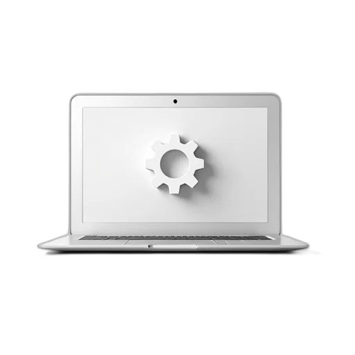 robot, weapon, staff, crown, 3d render, monochrome, laptop, gearwheel transparent PNG cut-out