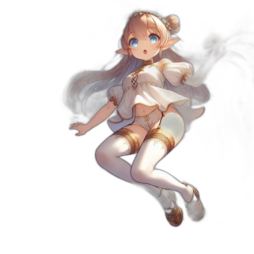 dress, staff, weapon, creature, concept art, anime, pixel art, fantasy art transparent PNG cut-out