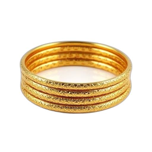 jewelry, crown, golden, set, five, bangles, intricate, designs transparent PNG cut-out