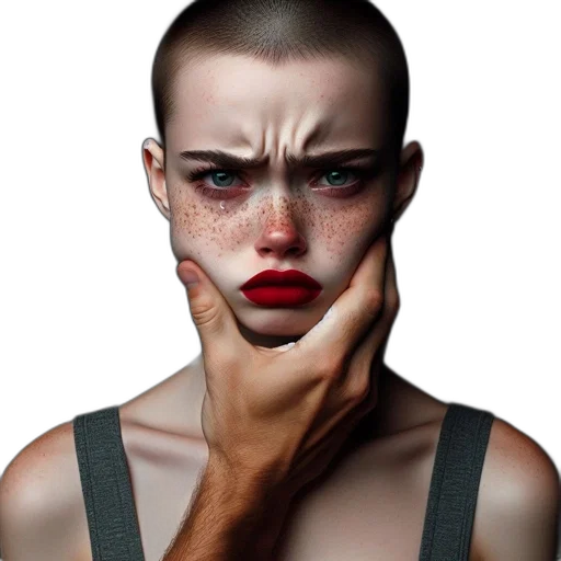 face, mask, creature, jewelry, photorealistic, cyberpunk, concept art, 3d render transparent PNG cut-out