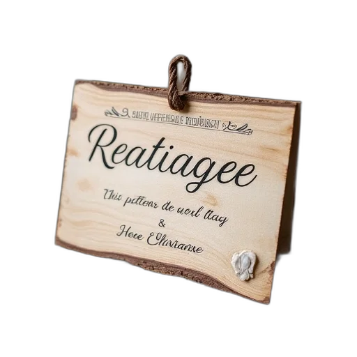 earth tones, rustic, wooden, wedding, rehearsal, card transparent PNG cut-out