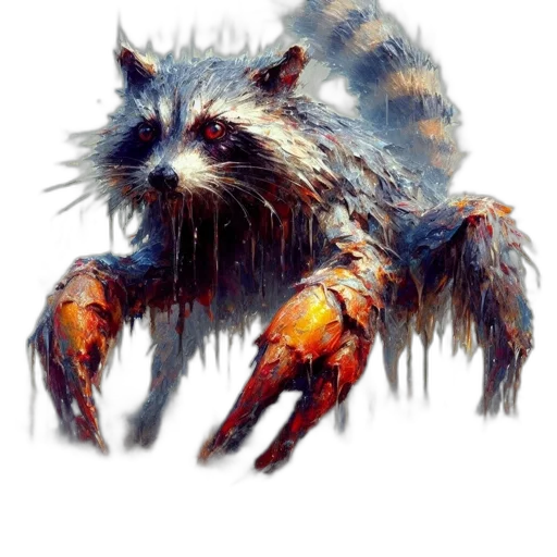 creature, animal, jacket, face, concept art, pixel art, photorealistic, fantasy art transparent PNG cut-out