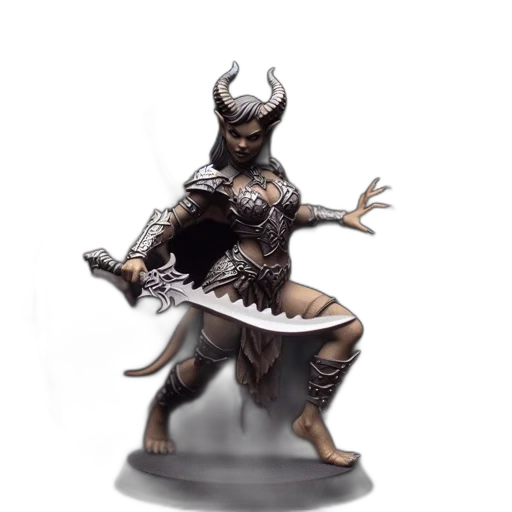 concept art, fantasy art, 3d render, comic book art, dark, monochrome, detailed, miniature transparent PNG cut-out