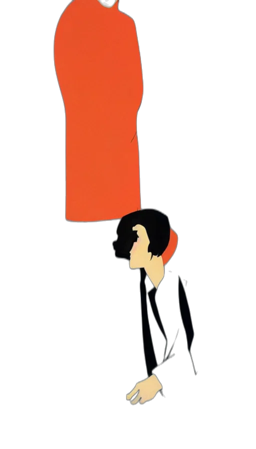 staff, dress, umbrella, jacket transparent PNG cut-out