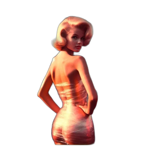 dress, robot, hair, face, 3d render, pixel art, concept art, photorealistic transparent PNG cut-out