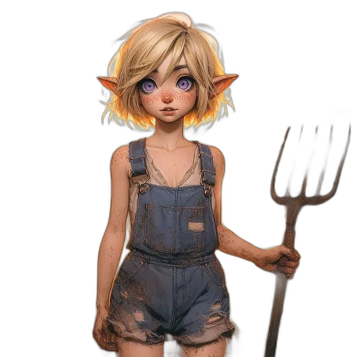 staff, food, fantasy art, concept art, watercolor, pixel art, pastel, dark transparent PNG cut-out