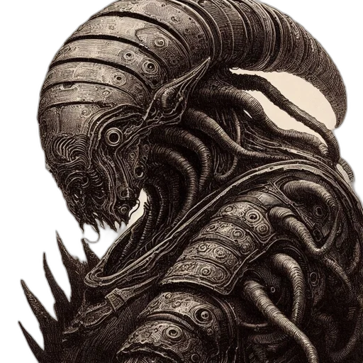 creature, dragon, mask, face, concept art, fantasy art, photorealistic, comic book art transparent PNG cut-out
