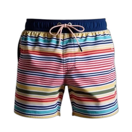 men, swim, trunks, navy, waistband, colorful, stripes transparent PNG cut-out