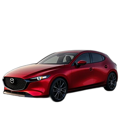 car, 3d render, photorealistic, red transparent PNG cut-out