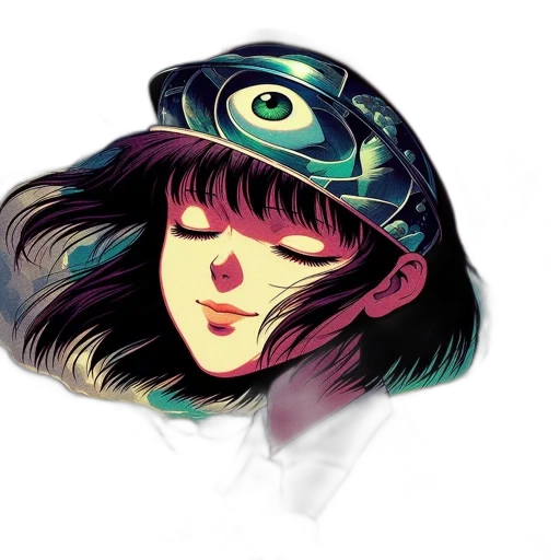hat, face, mask, crown, watercolor, fantasy art, concept art, anime transparent PNG cut-out