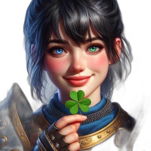 face, flower, crown, staff, fantasy art, photorealistic, oil painting, concept art transparent PNG cut-out