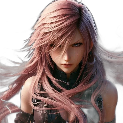 hair, face, fantasy art, concept art, photorealistic, anime, dark, pastel transparent PNG cut-out