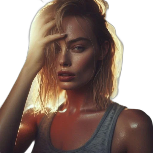 face, dress, jewelry, hair, photorealistic, oil painting, concept art, 3d render transparent PNG cut-out