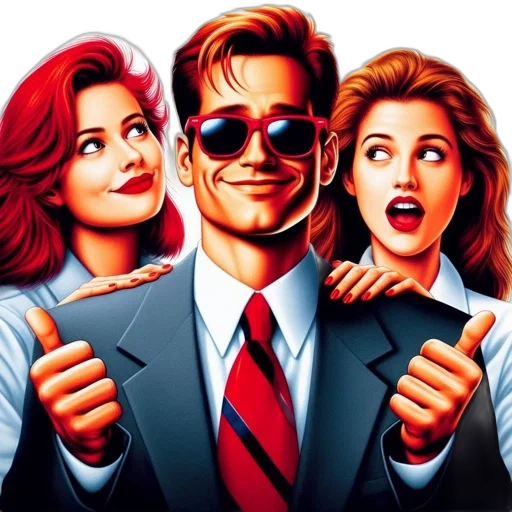three, individuals, including, two, women, one, man, depicted transparent PNG cut-out