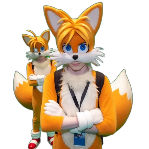 staff, animal, creature, jacket, 3d render, concept art, pixel art, fantasy art transparent PNG cut-out