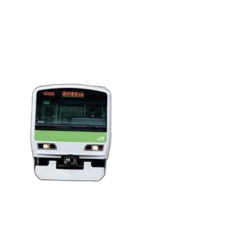 robot, pixel art, green, white, train, traveling, tracks, urban transparent PNG cut-out