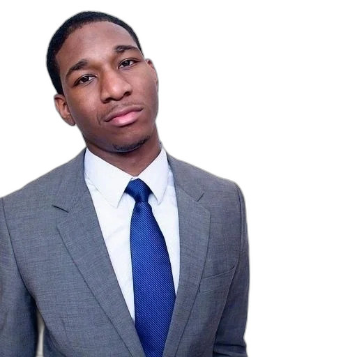 man, gray, suit, blue transparent PNG cut-out